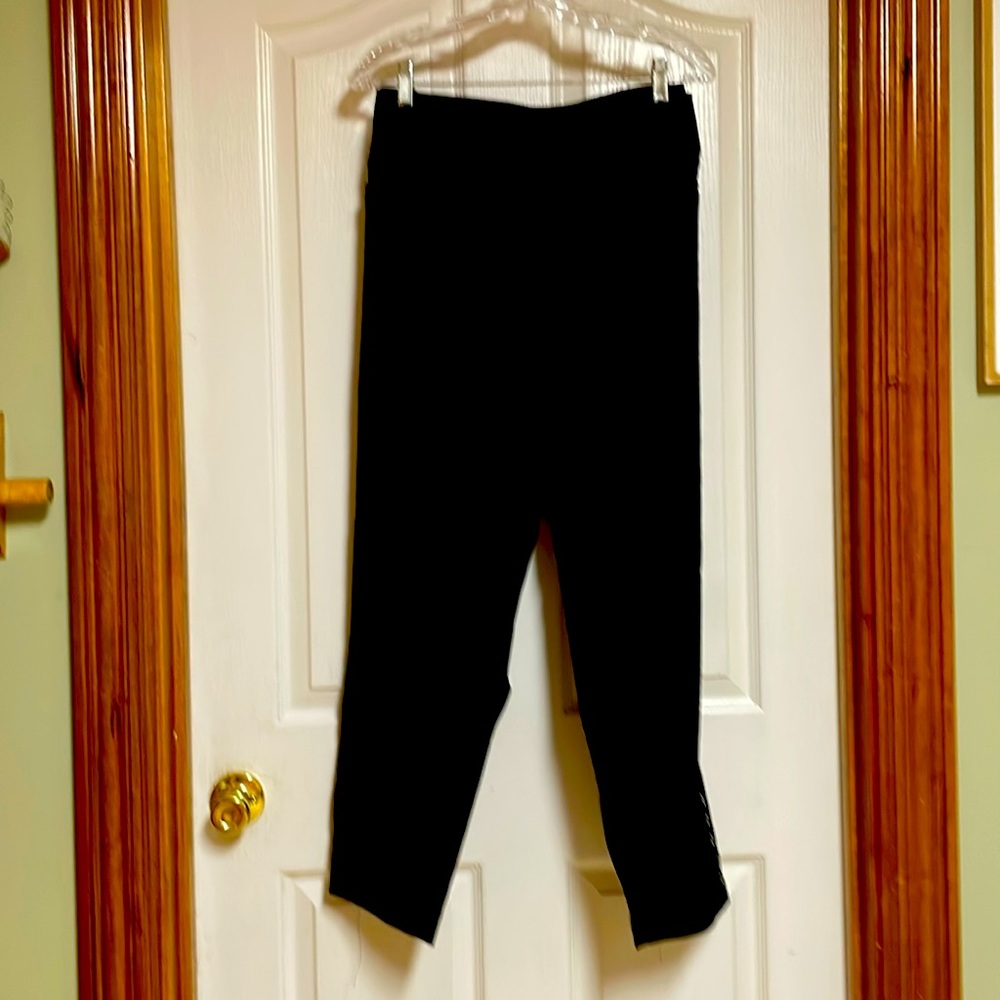 Christopher Banks Women’s black cotton ankle pants.  20 W. New with tags still